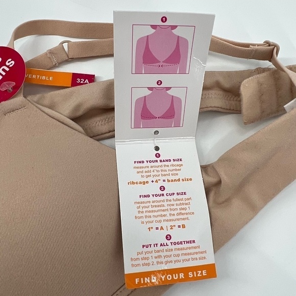 NWT Maidenform Tan Super Soft Convertible Bra Size 32A Women’s - Picture 6 of 6